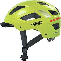 ABUS Fahrradhelm Hyban 2.0 LED signal yellow shiny L