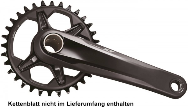 SHIMANO Kurbelarmsatz XT FCM81001 Hollow. II schwarz | Kurbellänge: 175 mm | Für Lagerschalen: BB-MT