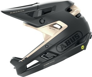 ABUS Fahrradhelm AirDrop MIPS black gold matt L | XL