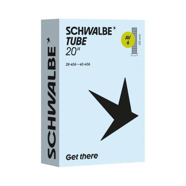 Schwalbe Fahrradschlauch AV Ventil Nr. 6 20" 40 mm 28/40-406