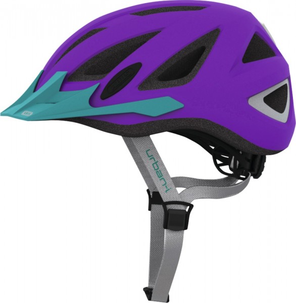 ABUS Fahrradhelm Urban-I 2.0 Neon neon purple M Kopfumfang [cm] 52-58
