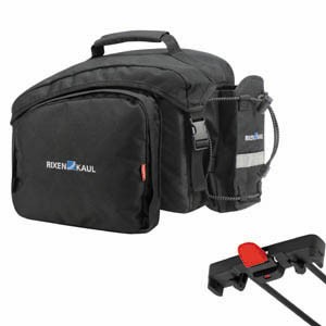 KLICKfix FAHRRAD-GEPÄCKTRÄGERTASCHE RACKPACK 1 PLUS FÜR RACKTIME SCHWARZ