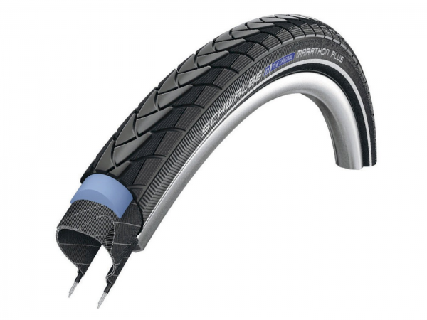 SCHWALBE Fahrradreifen Marathon Plus HS 440 26 Zoll | ETRTO: 50-559 | Draht | TwinSkin | schwarz Ref