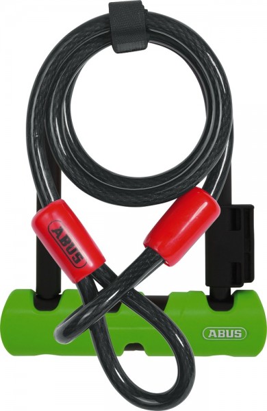 ABUS Fahrradschloss Ultra Mini 410/150HB140 SH34 + Cobra 10/120 Bügelschloss