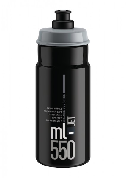 ELITE Trinkflasche JET Inhalt: 550 ml | schwarz, grau Graphik