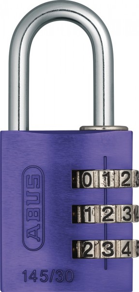 ABUS Fahrradschloss Zahlenschloss 145/30 lila Lock-Tag
