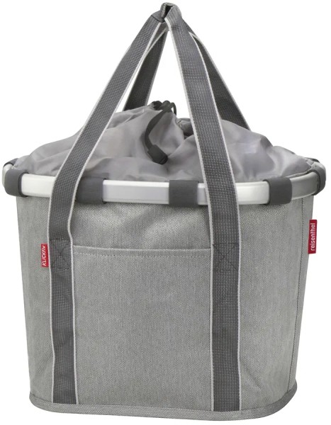 REISENTHEL Bikebasket herringbone grey Befestigung: Klickfix | Für Klickfix