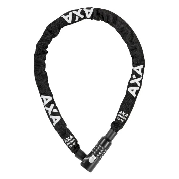 AXA Zahlen-Kettenschloss Absolute Code schwarz | Länge: 900 mm | Durchmesser: 5 mm