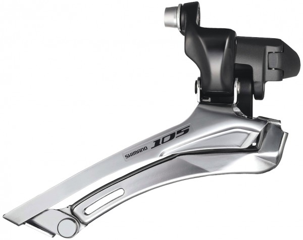 SHIMANO Umwerfer 105 FD5700 schwarz | anlöten | Ausführung: 61-66 Grad | 10-fach