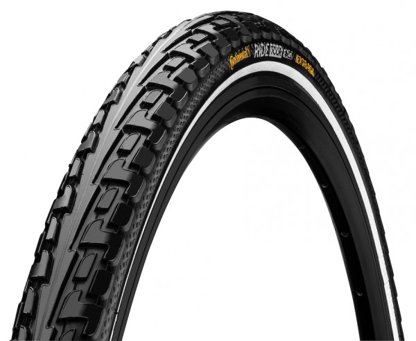 CONTINENTAL Fahrradreifen Ride Tour 26 Zoll | ETRTO: 47-559 | Draht | schwarz Reflex | Fahrradmante