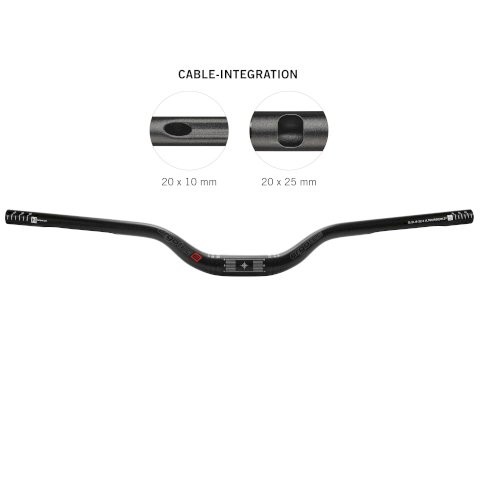 ERGOTEC MTB Lenker Riser Bar 50 i 31,8 mm Lenkerklemmdurchmesser: 31,8 mm | Griffweite: 780 mm | Gri