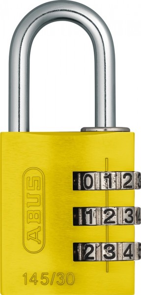 ABUS Fahrradschloss Zahlenschloss 145/30 gelb Lock-Tag