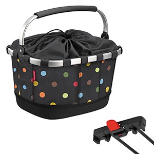 KLICKfix FAHRRADKORB CARRYBAG GT FÜR RACKTIME DOTS