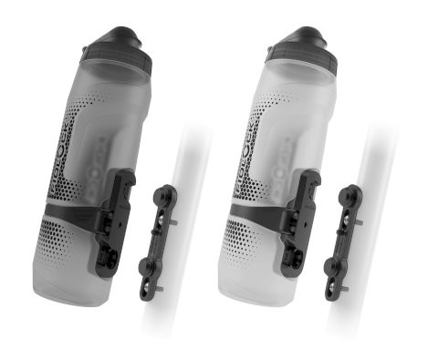 FIDLOCK Trinkflaschen Set TWIST inkl. bike base Inhalt: 800 ml | transparent schwarz