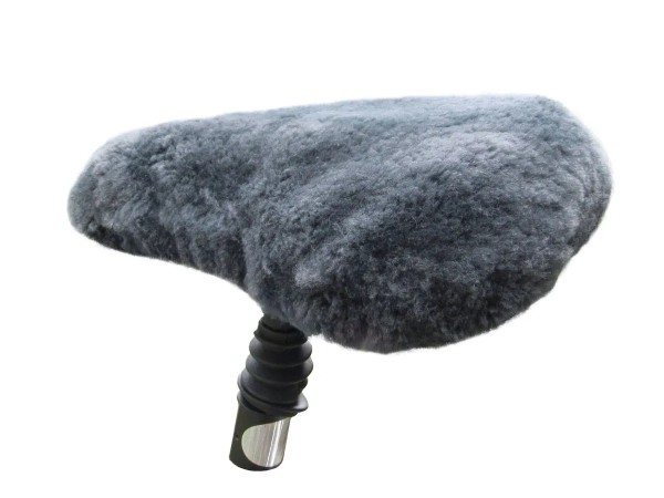 Satteldecke Echt Lammfell anthrazit Sportsättel für Sitzfläche ca. 260 x 23