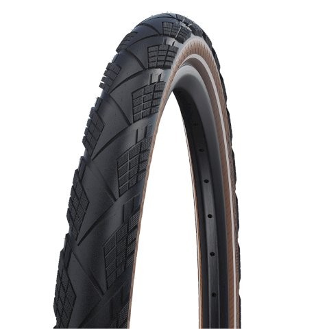 SCHWALBE Fahrradreifen Marathon Efficiency HS 617 27,5 Zoll | ETRTO: 60-584 | Falt | transparent-Ski