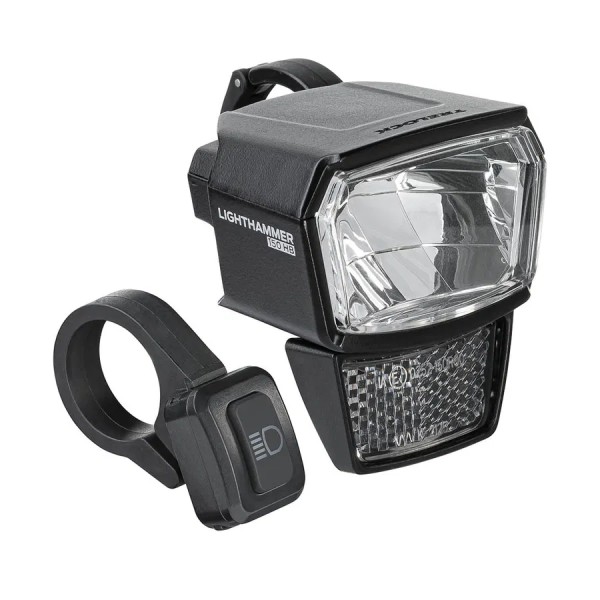TRELOCK E-Bike LED Scheinwerfer Lighthammer 150 schwarz 150 Lux LS 940-HB