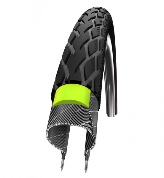SCHWALBE Fahrradreifen Marathon E-Plus ADDIX HS498 28 Zoll | ETRTO: 37-622 | Draht | TwinSkin | schw