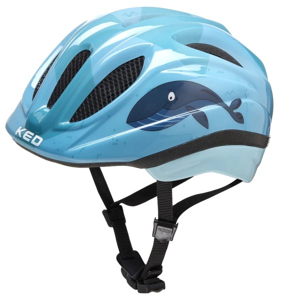KED Kinderhelm Meggy II Trend Whale hellblau S/M (49 - 53 cm)