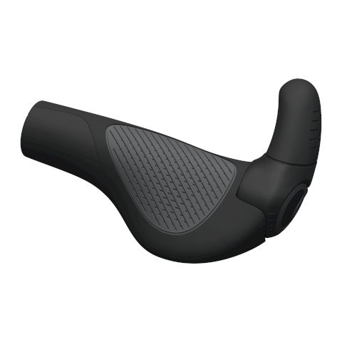 ERGON Lenkergriff GP2-L Evo mit Bar Ends schwarz / grau | Rubber/Kunststoff | Ausführung: lang/lang