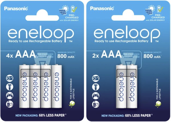 Eneloop Akku-Batterie AAA (Micro) Nickel-Metallhydrid (NiMh)/Micro