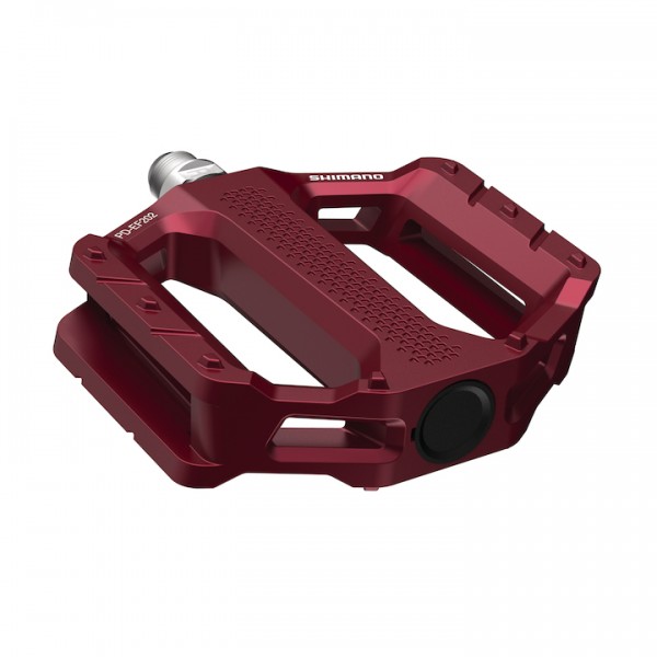 SHIMANO Plattformpedal PDEF202 gedichtetes Industrielager | rot | SB-Verpackung