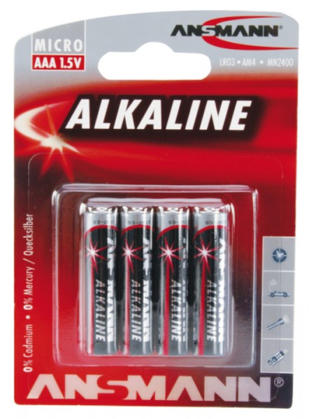 Batterie Ansmann Red Micro LR03 AAA Alkaline/Micro