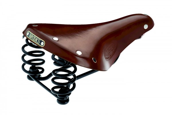 BROOKS Leder Sattel Flyer Classic Damen | Trekking / Touring | Maße: 242 x 176 x 87 mm | Antik braun