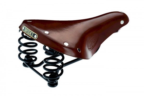 BROOKS Leder Sattel Flyer Classic Damen | Trekking / Touring | Maße: 242 x 176 x 87 mm | Antik braun