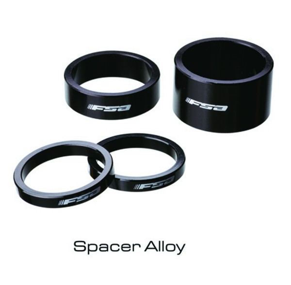 FSA Spacer Alu Größe: 1 1/8 Zoll | Höhe Spacer: 5 mm | schwarz