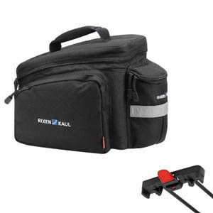 KLICKfix FAHRRAD-GEPÄCKTRÄGERTASCHE RACKPACK 2 FÜR RACKTIME SCHWARZ