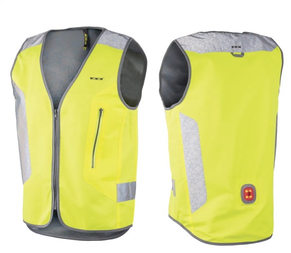WOWOW Reflexweste Tegra für E-Bike Fahrer gelb | Größe: XXL