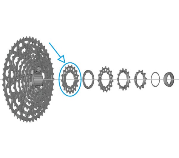 SHIMANO FAHRRADRITZEL CS-LG700 17Z