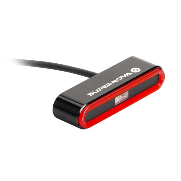 SUPERNOVA E-Bike Rücklicht TL3 PRO Befestigung: Gepäckträger | schwarz poliert | Bolzenabstand: 50 m