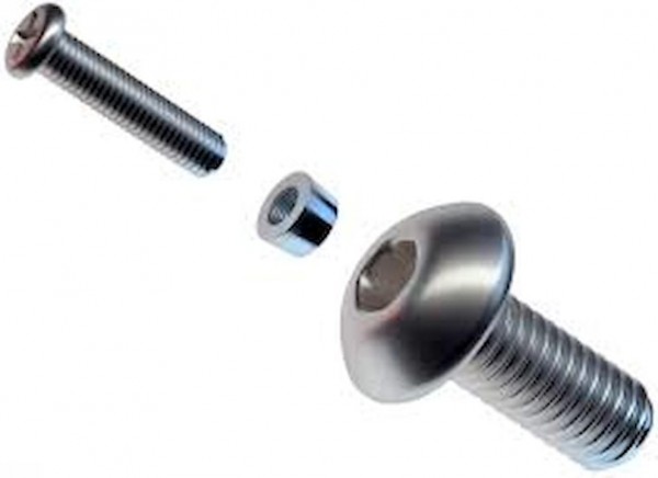 PITLOCK Diebstahlsicherung PIT-STOPPER silber | für M10 (Schlüsselweite 8 mm)