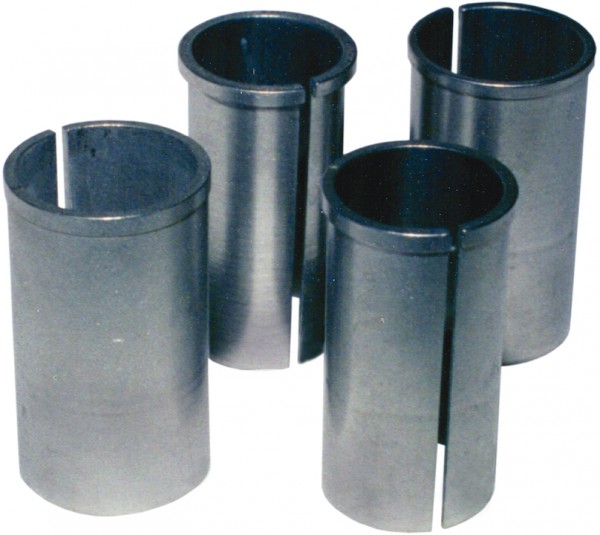 Kalibrierbuchse für 27,2 mm Sattelstütze Durchmesser: 28 mm | silber | Hülse: 0,8 mm