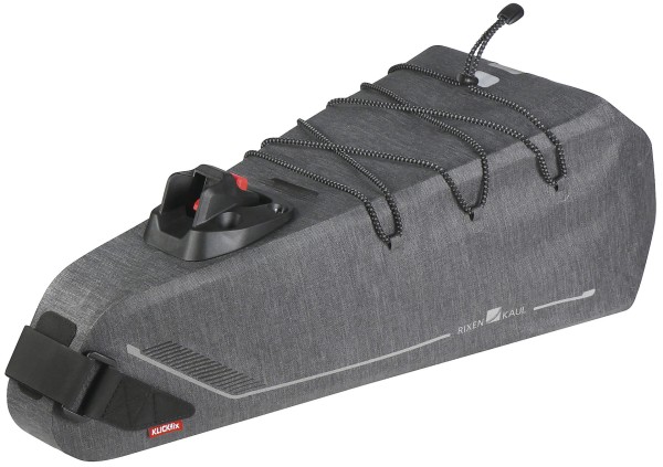 RIXEN & KAUL Satteltasche Bikepack X Waterproof Contour Sattel-Adapter / Klettschlaufe | grau