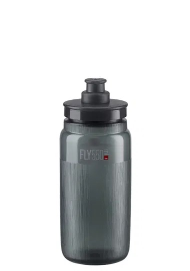 Elite Trinkflasche FLY Tex klar smoke, graue graphik 0,55 L