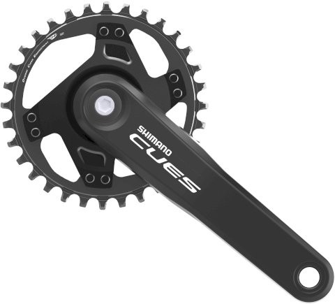 SHIMANO Kettenradgarnitur Cues FCU40001 4-kant schwarz