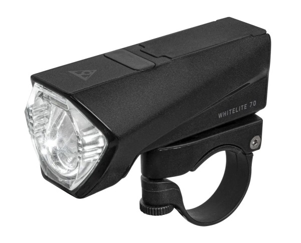 Topeak LED Akkufrontleuchte WhiteLite 70 GoPro® Mount Adapter schwarz