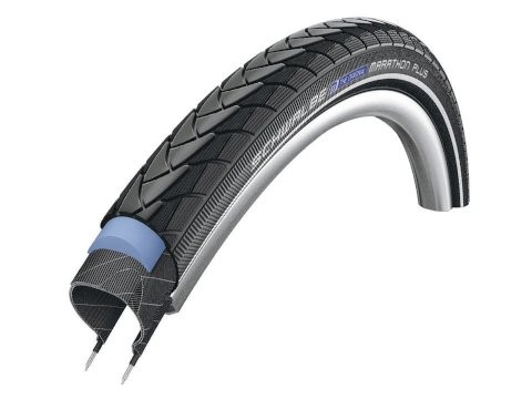 SCHWALBE Fahrradreifen Marathon Plus MTB HS 468 27,5 Zoll | ETRTO: 60-584 | Draht | TwinSkin | schwa