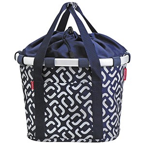 KLICKfix FAHRRADKORB BIKEBASKET SIGNATURE NAVY