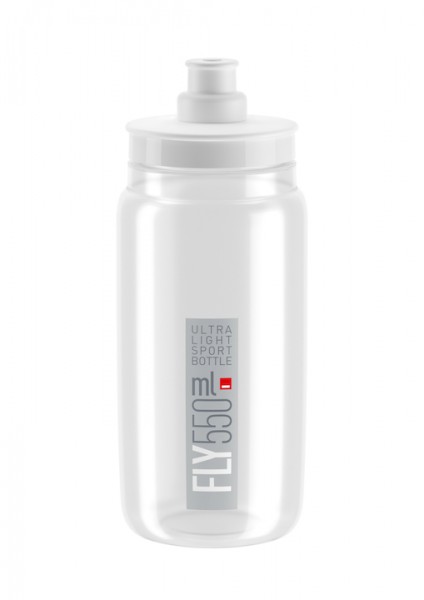 ELITE Trinkflasche FLY Inhalt: 550 ml | klar, graue Graphik