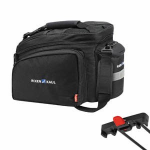 KLICKfix FAHRRAD-GEPÄCKTRÄGERTASCHE RACKPACK 2 PLUSFÜR RACKTIME SCHWARZ