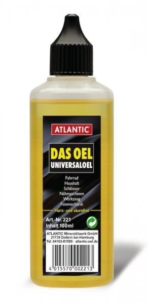 ATLANTIC Fahrrad- und Haushaltsöl "Das Öl" Inhalt: 100 ml