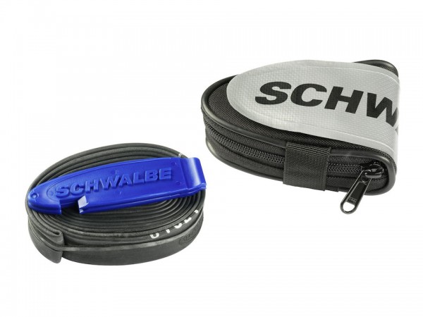 SCHWALBE Schlauchtasche schwarz / grau | Für Race