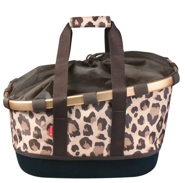 KLICKfix Reisenthel Bikebasket GT mit KLICKfix UniKlip 2 Adapter leo macchiato