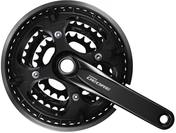 SHIMANO Kettenradgarnitur Deore FCT6010 Hollow. II schwarz | 48 x 36 x 26 Zähne