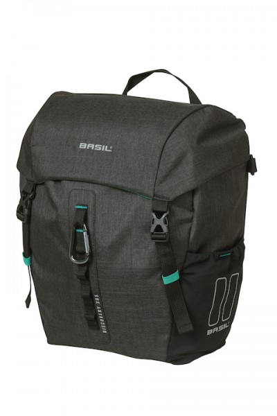 BASIL Einzeltasche Discovery 365D Befestigung: Hook-On System | schwarz melee