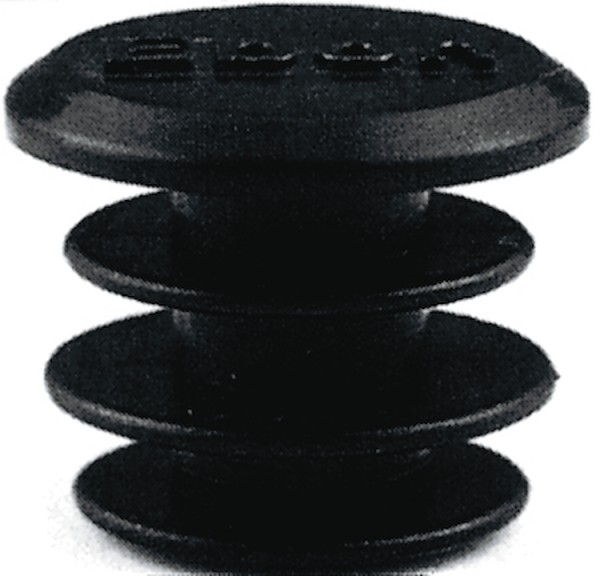 Lenkerendstopfen Universal schwarz | Durchmesser: 19 - 21 mm | großer Kopf | für Lenkerklemmdurchmes